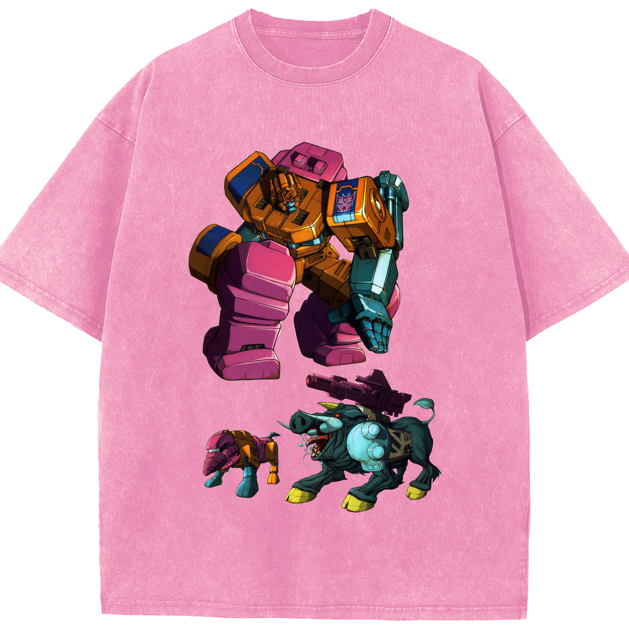 （画像用）  綿100% ヴィンテージ風 半袖Tシャツ（フロントプリント）